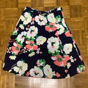 Floral midi skirt for women
